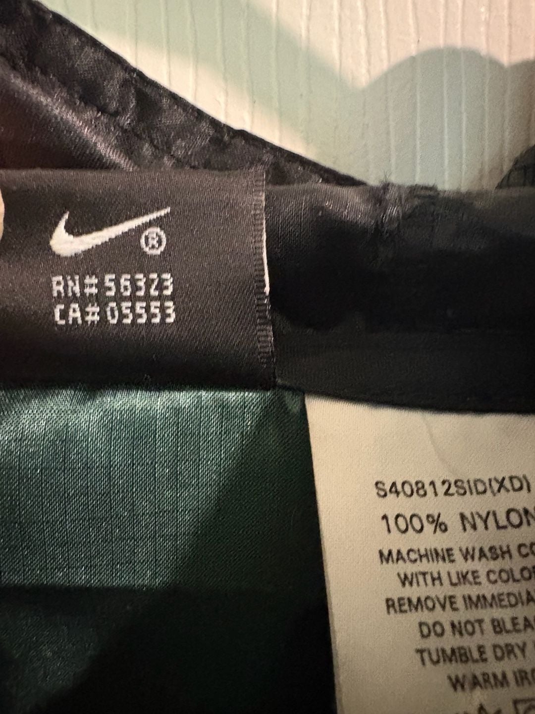 Nike Vintage Anorak Windbreaker Jacket Green Blue Black 9