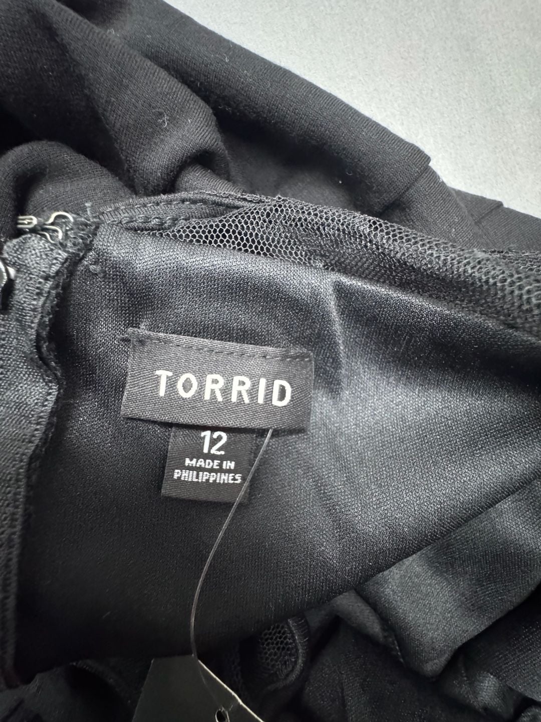 Torrid Black Mesh Dress Size 12 3