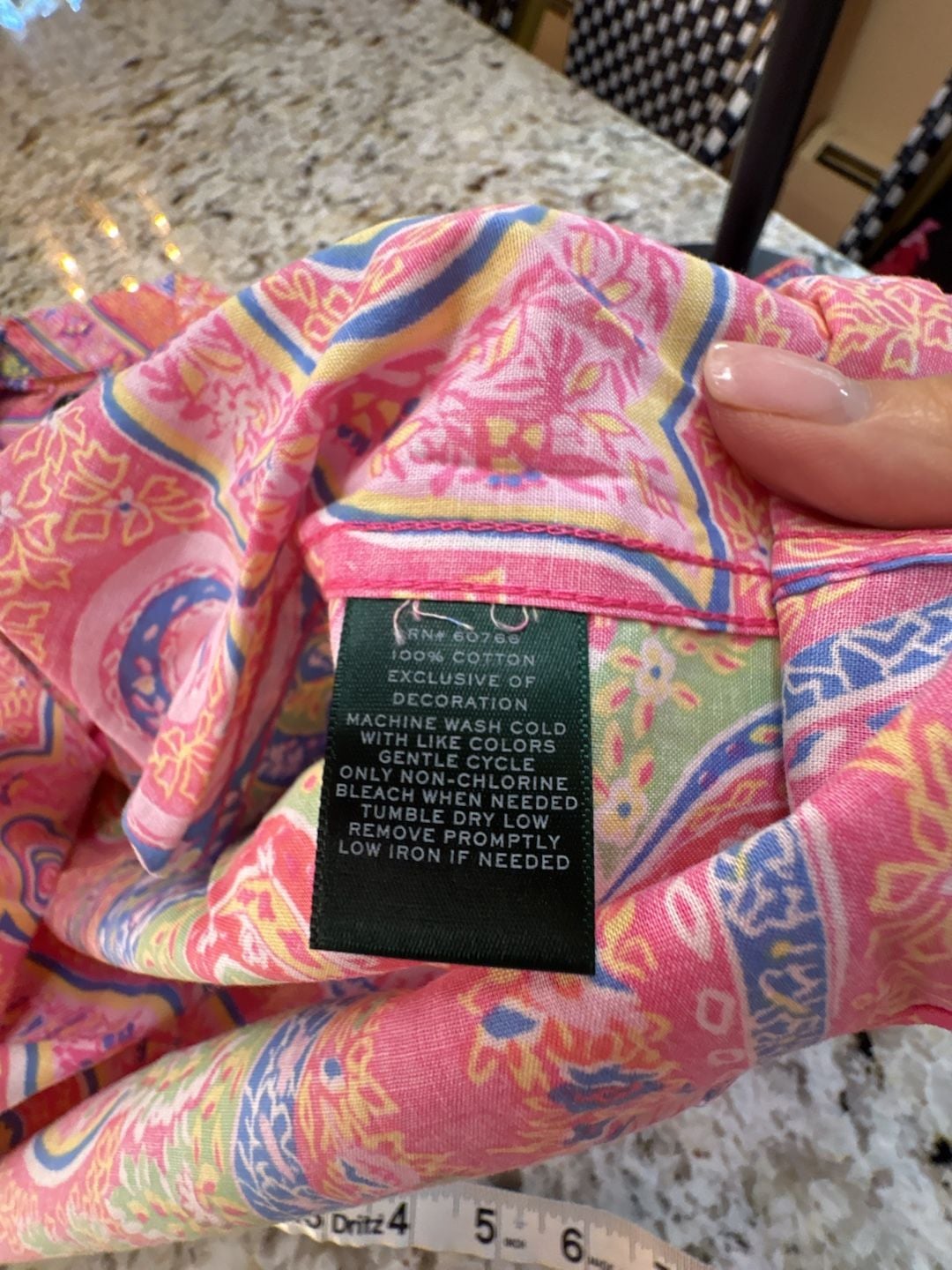 Lauren Ralph Lauren Pink Paisley Pajama Set Size S 8