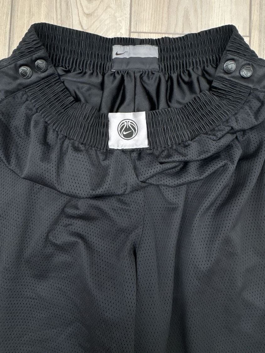 VTG Nike Basketball Tearaway Reversible Snap Pants Black Mesh 5