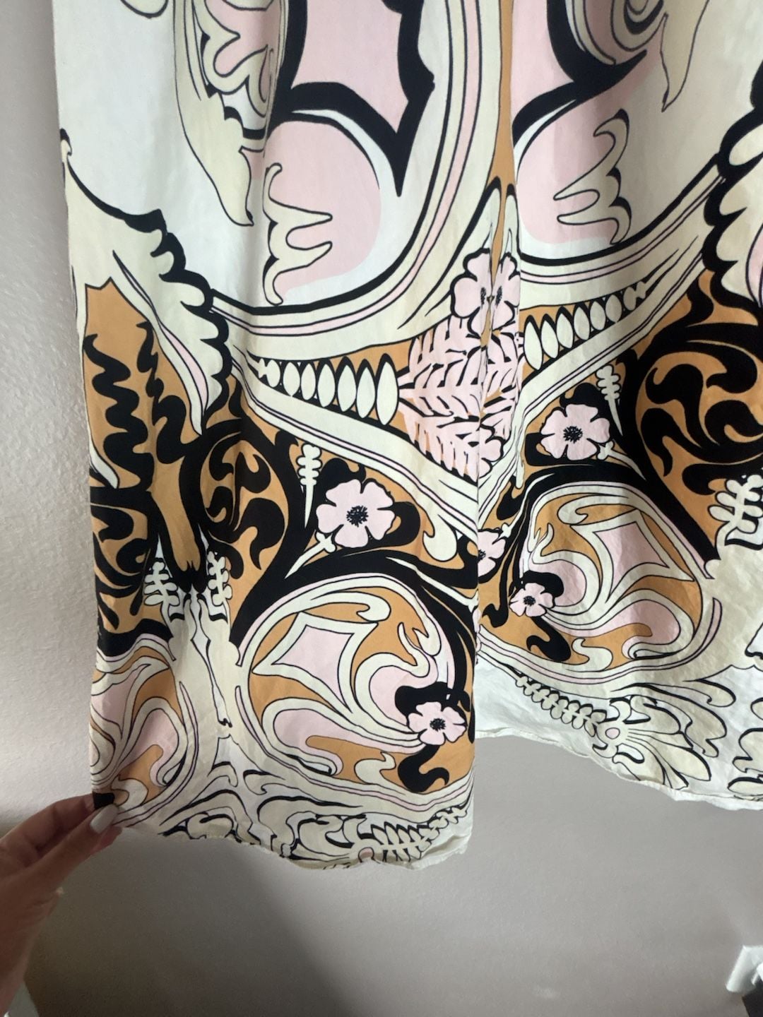 Gibson Latimer Midi Skirt Boho Paisley Floral Print Sz 16 7