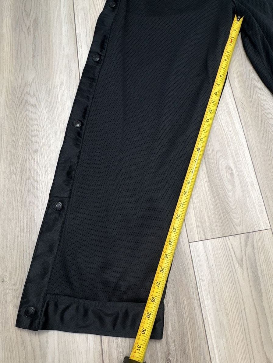 VTG Nike Basketball Tearaway Reversible Snap Pants Black Mesh 8