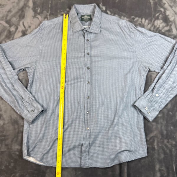 Men’s Rodd & Gunn Button Down Shirt Size 2XL Blue Geometric Print Sports Fit#145