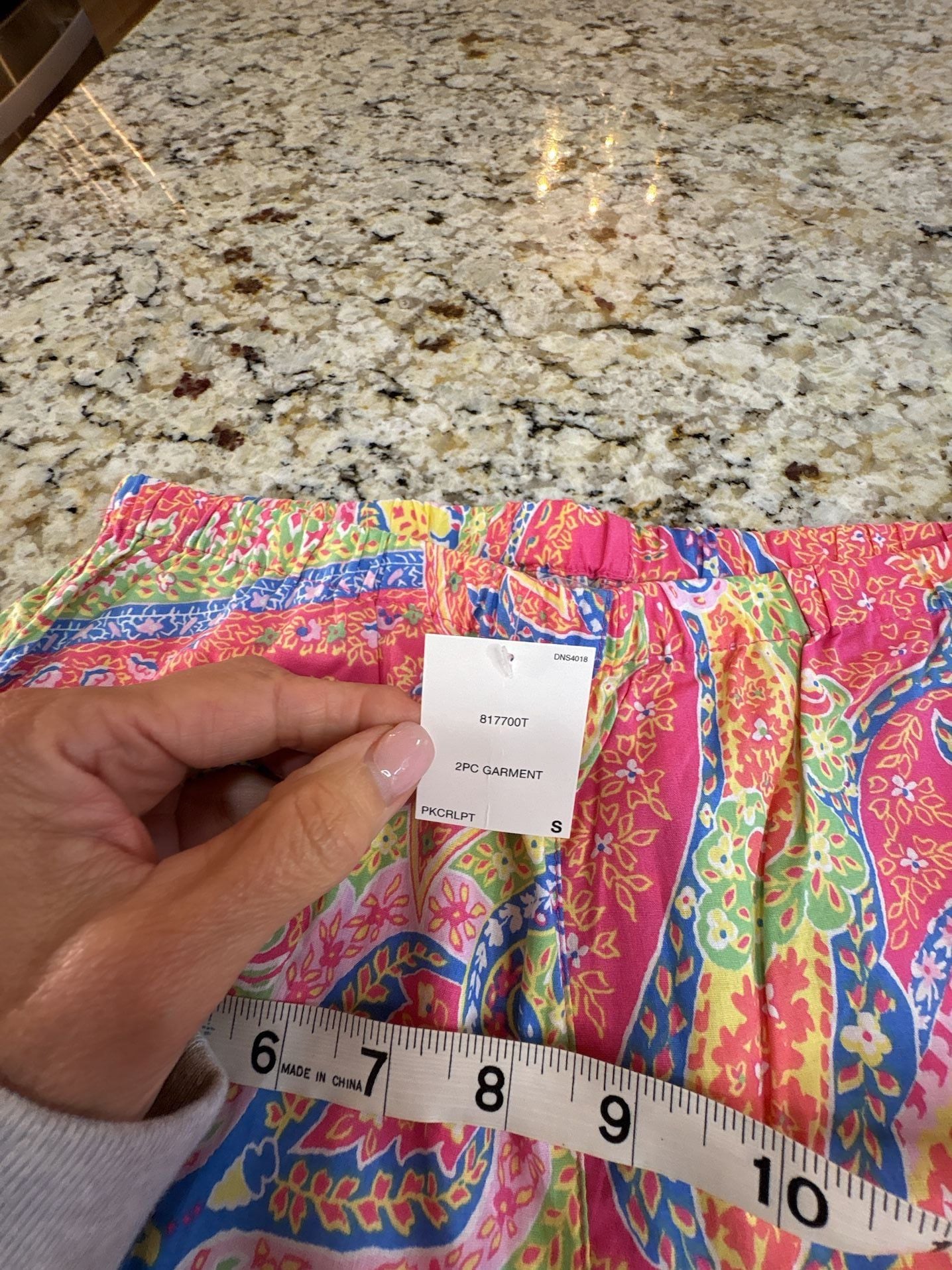 Lauren Ralph Lauren Pink Paisley Pajama Set Size S 11