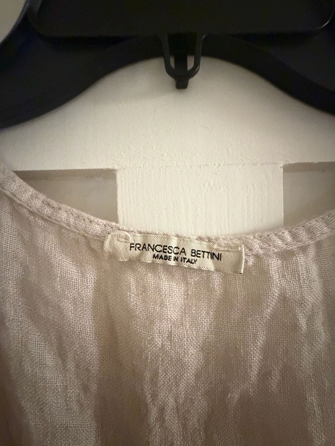 Francesca Bettini Linen vest cardigan Beige Made in Italy 100 cotton 3