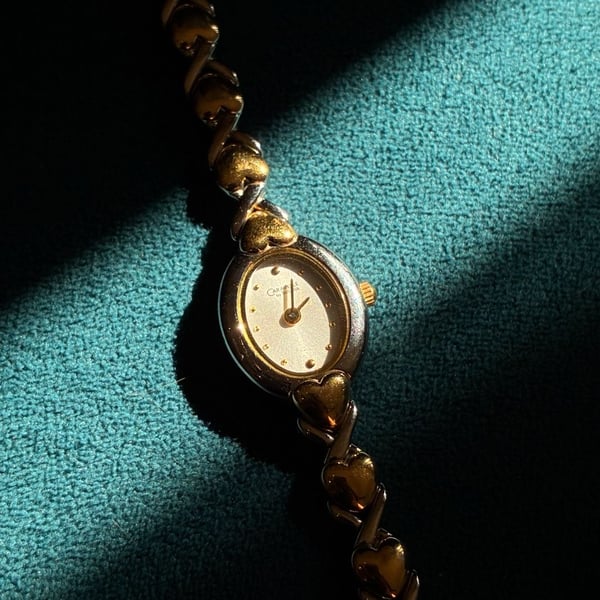 Caravelle By Bulova Two-Tone Heart Watch
