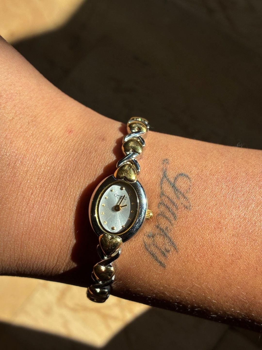 Caravelle By Bulova Two-Tone Heart Watch 7