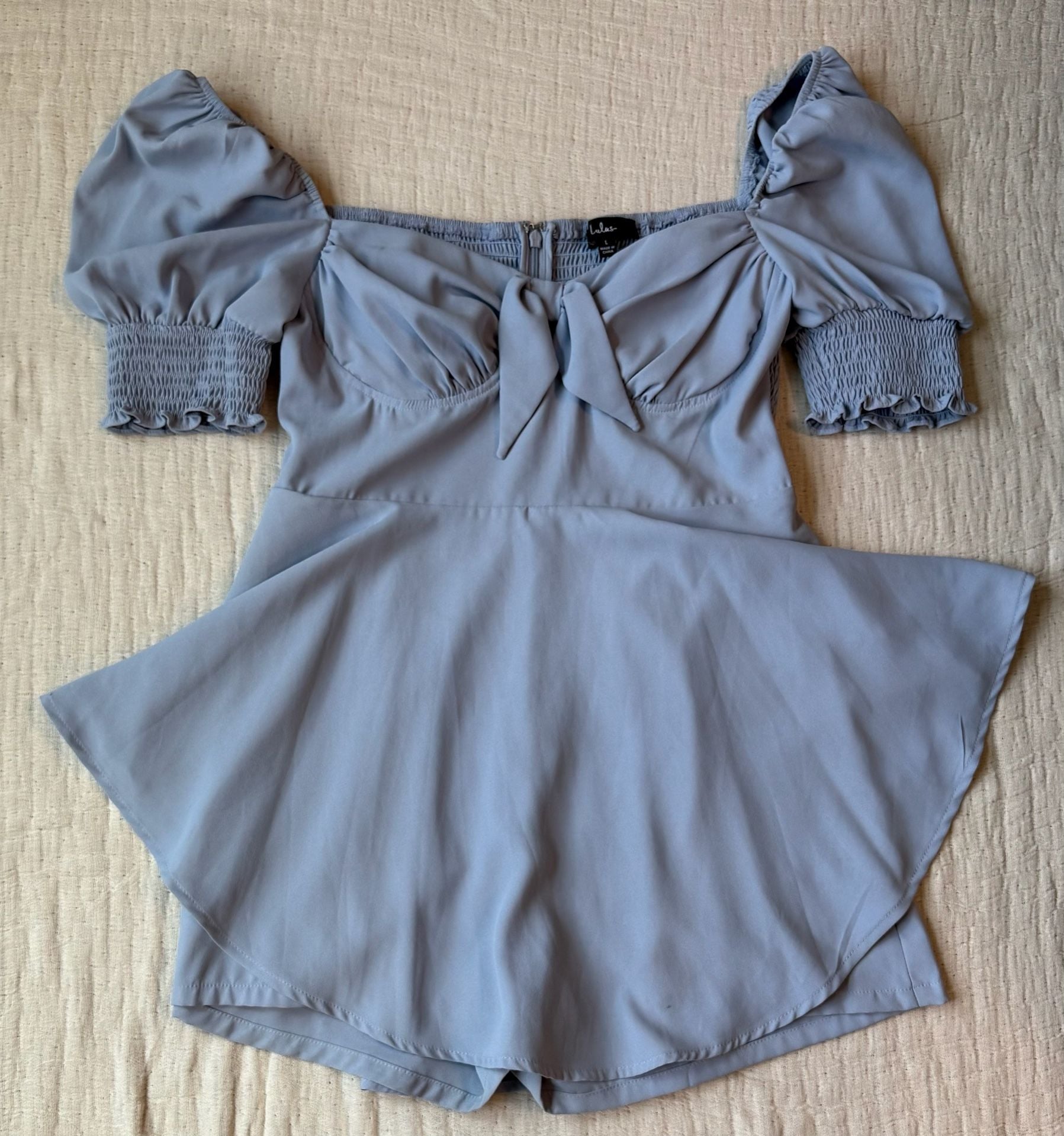 Lulus Be Your Sweetheart Romper Size L Blue 2