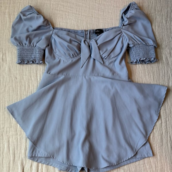 Lulus Be Your Sweetheart Romper Size L Blue