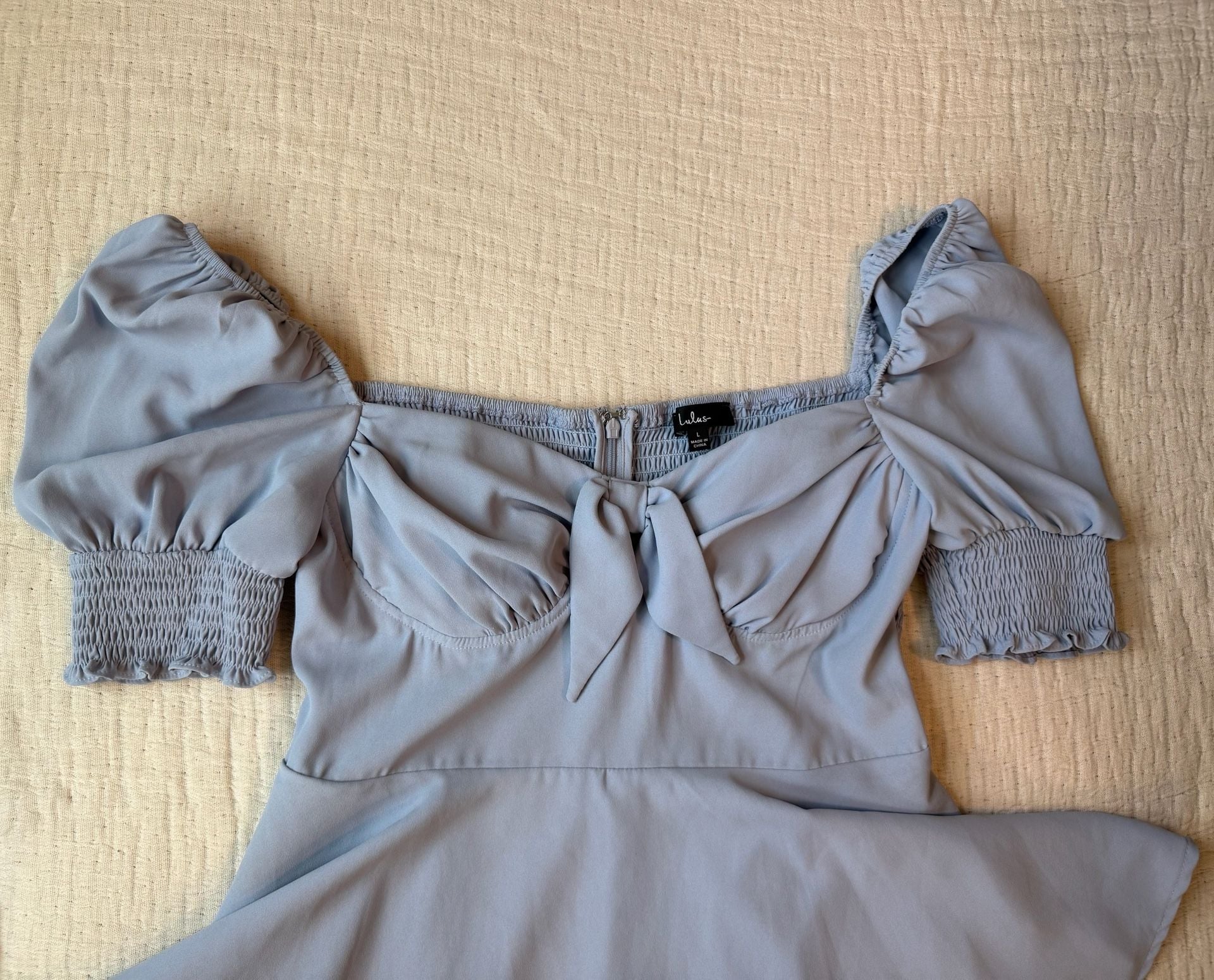 Lulus Be Your Sweetheart Romper Size L Blue 3