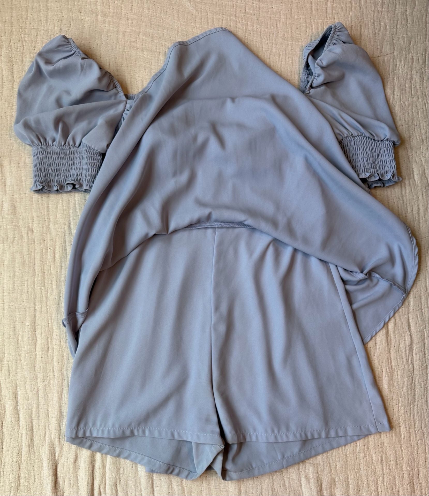 Lulus Be Your Sweetheart Romper Size L Blue 4
