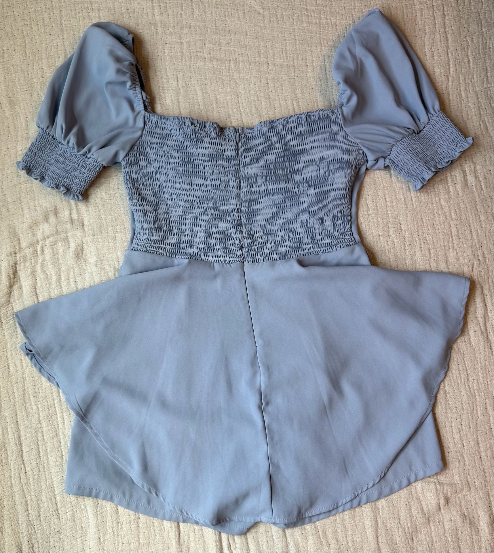 Lulus Be Your Sweetheart Romper Size L Blue 6