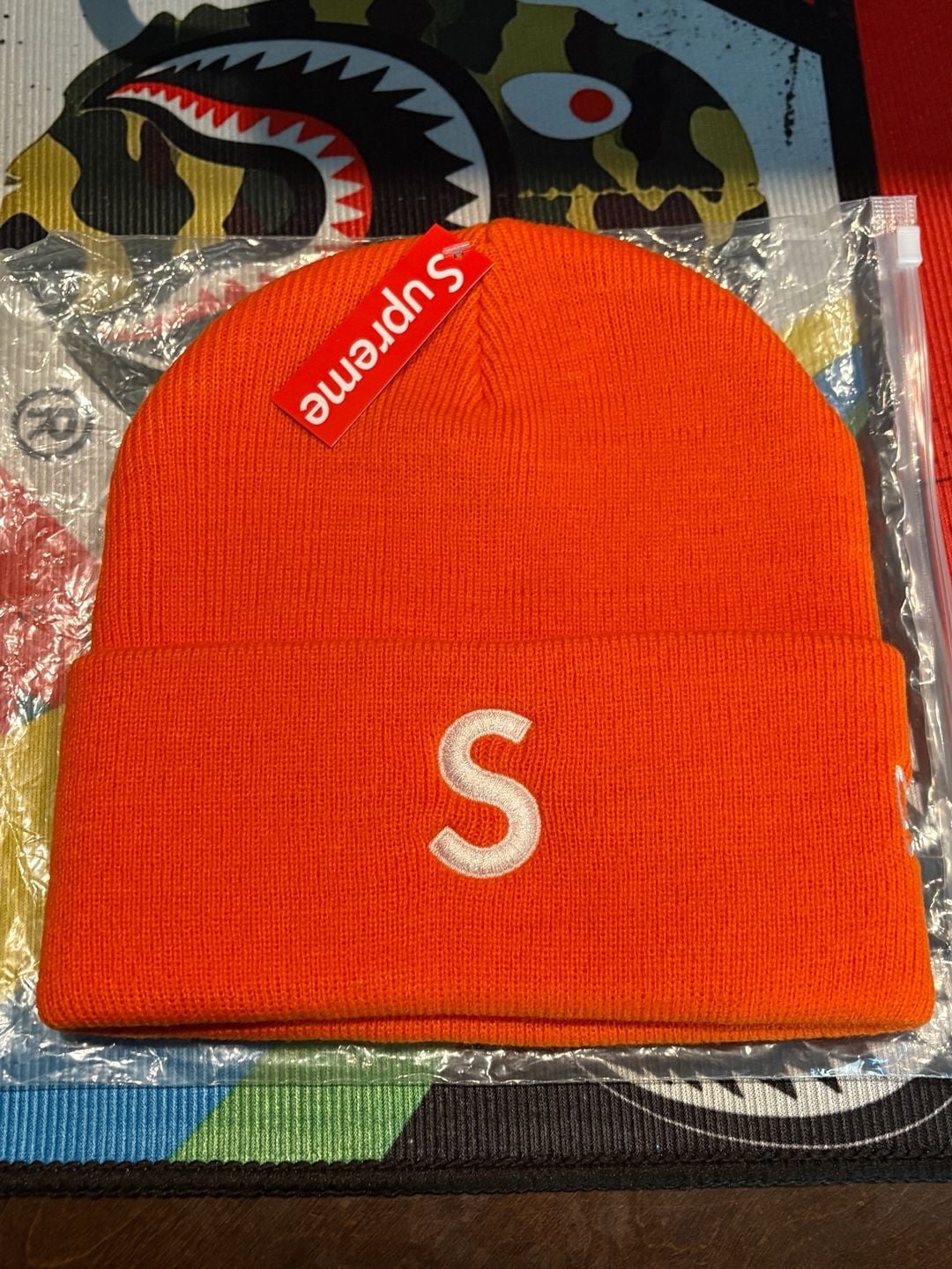 Supreme New Era S Logo Beanie Orange 3