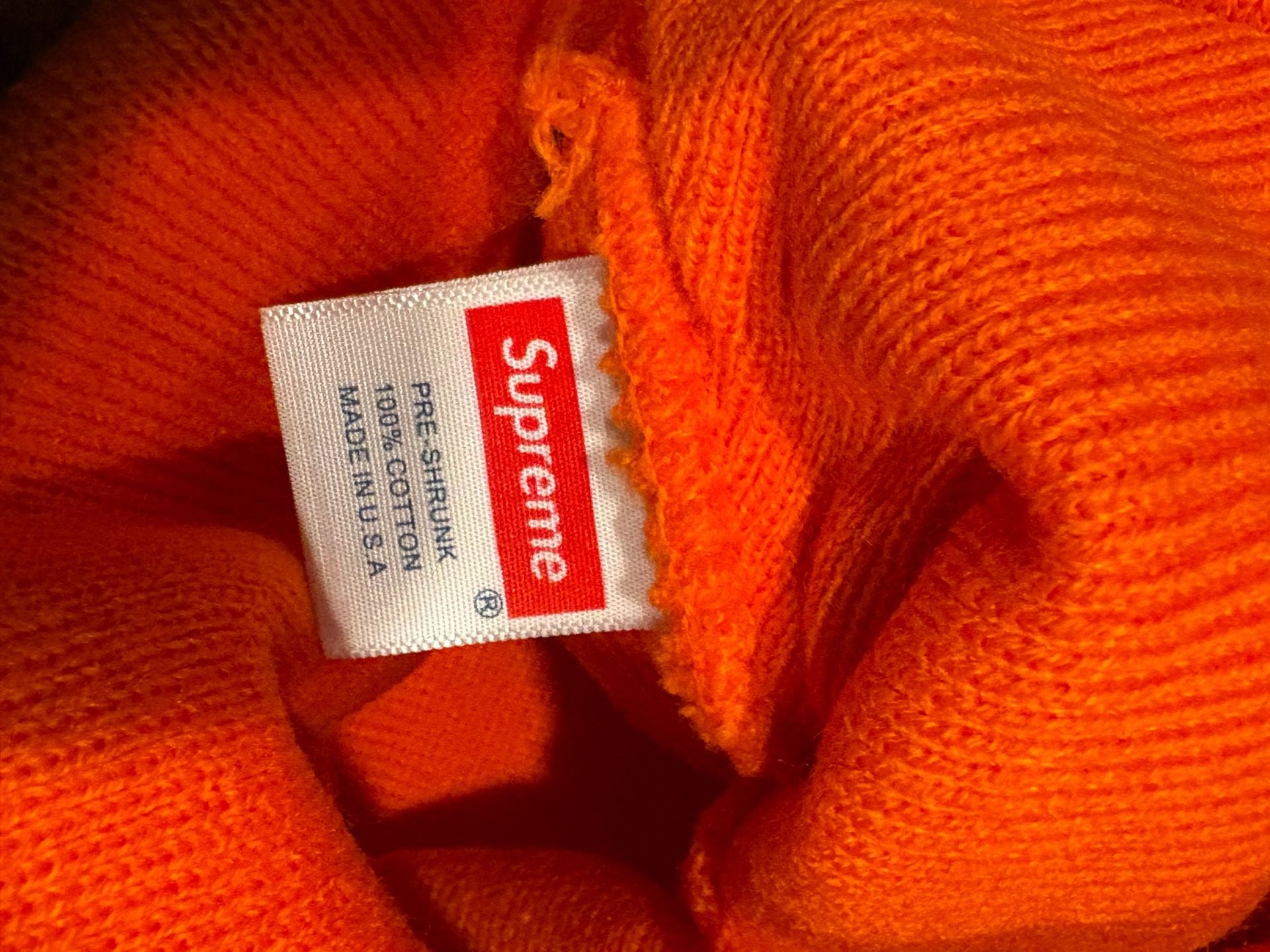 Supreme New Era S Logo Beanie Orange 5