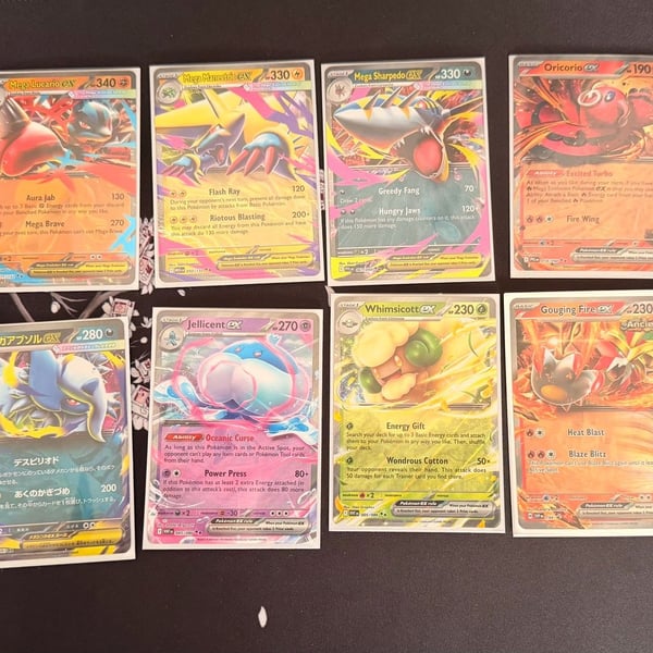 Pokemon TCG Mega Evolution EX Lot of 11 Ultra Rare Cards