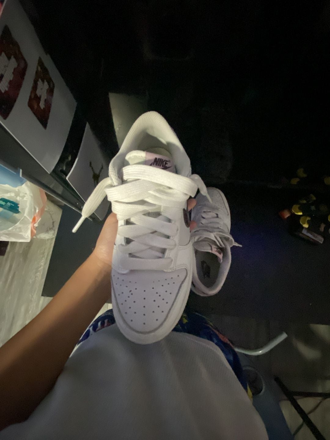 Nike Dunk Low Plum Chalk White Sneakers 3
