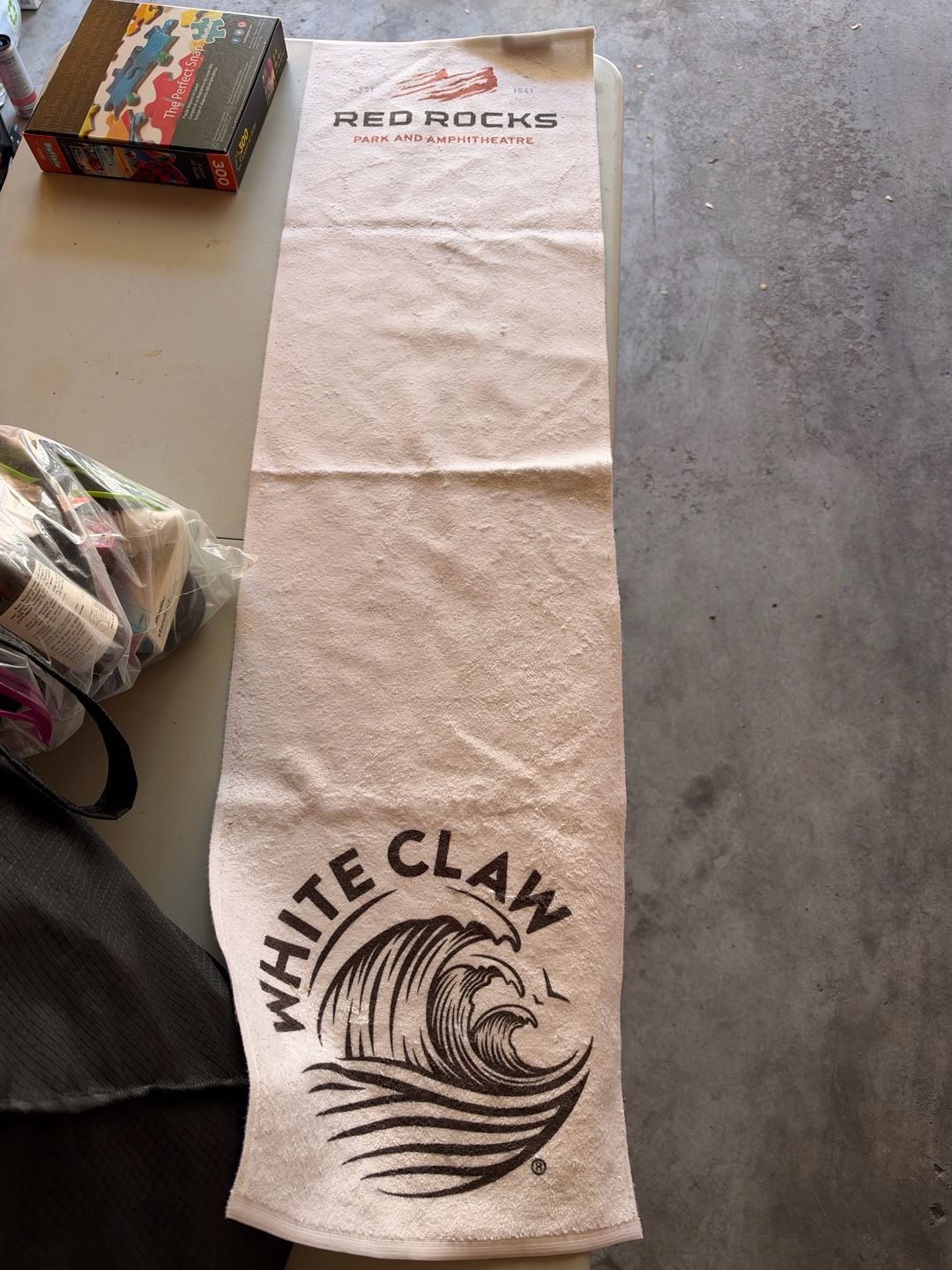 2 Towel Specialties White Claw Red Rocks Amphitheatre Towel White 1