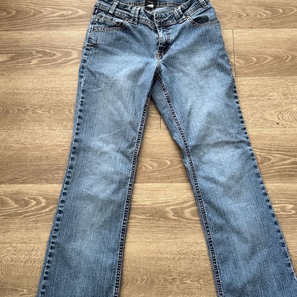 Bubblegum Bootcut Jeans Blue Denim Y2K