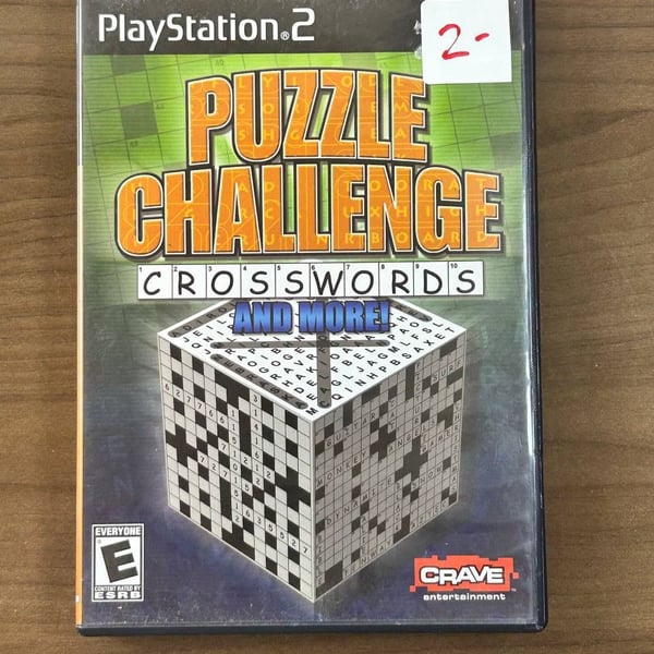 Puzzle Challenge Crosswords and More Sony PlayStation 2 PS2 2006 Complete CIB