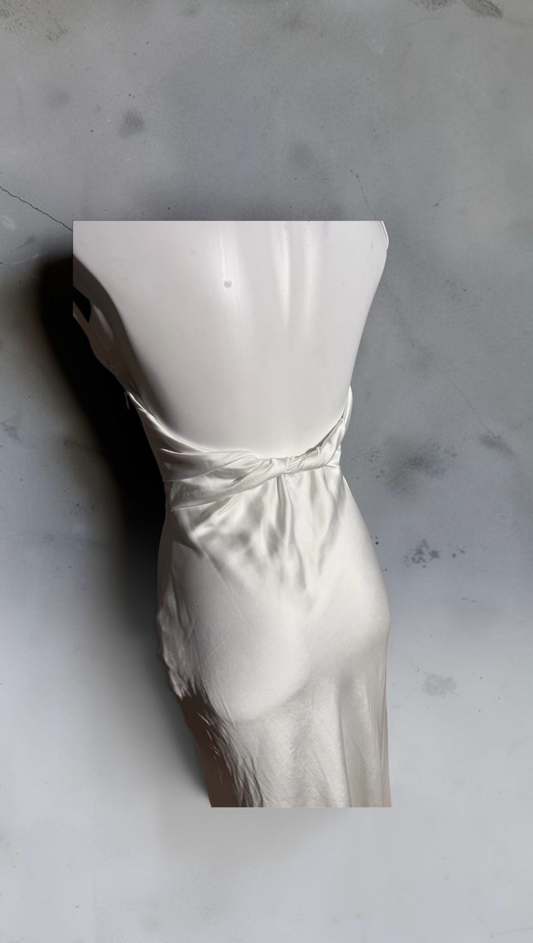 Zara Satin Cowl Neck Maxi Dress Champagne 5