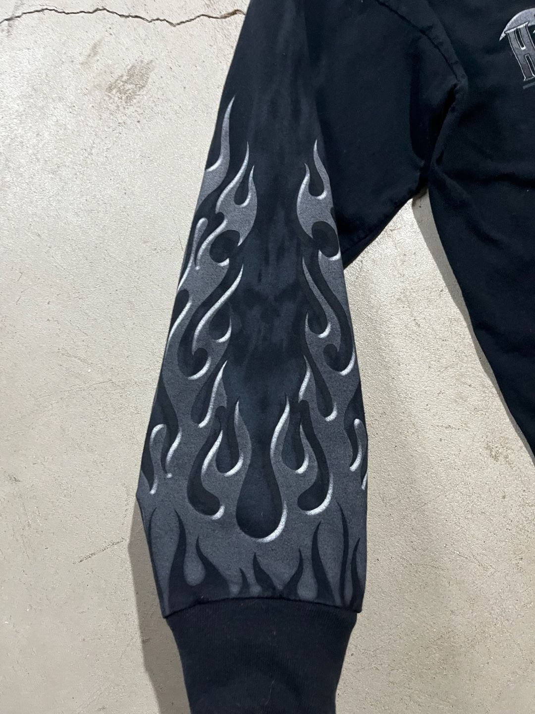 Crazy flame sleeve hit Harley Davidson Long Sleeve 5