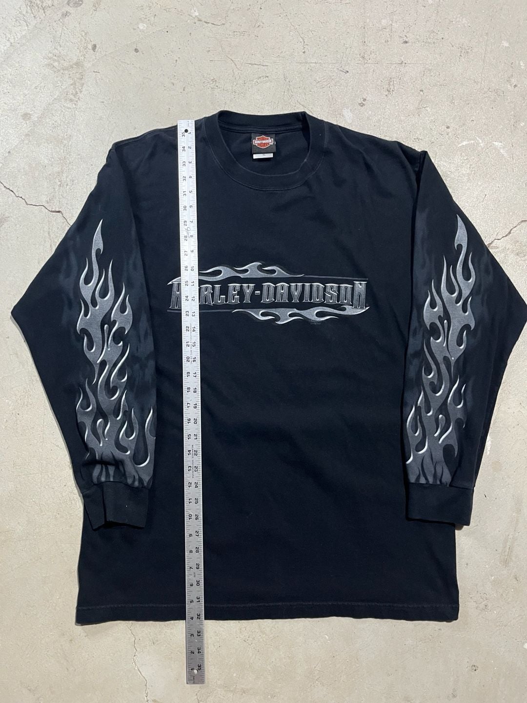 Crazy flame sleeve hit Harley Davidson Long Sleeve 10