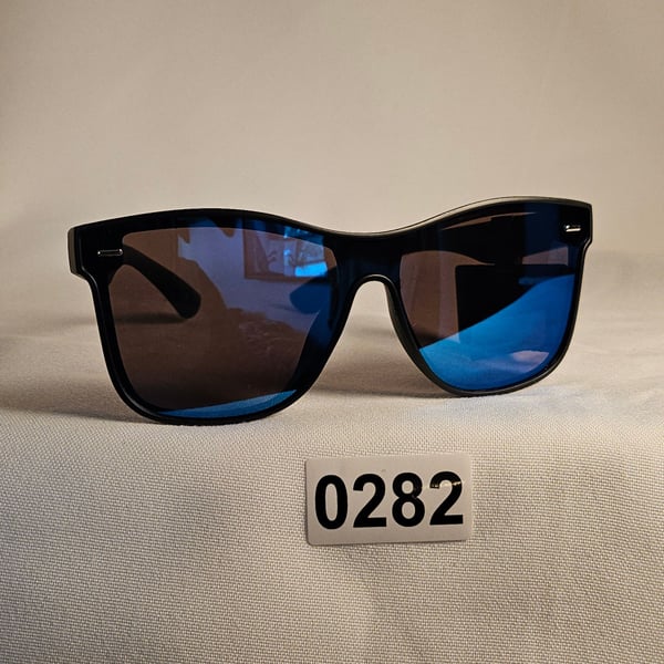 Sunglasses Blue Mirrored Lens 282