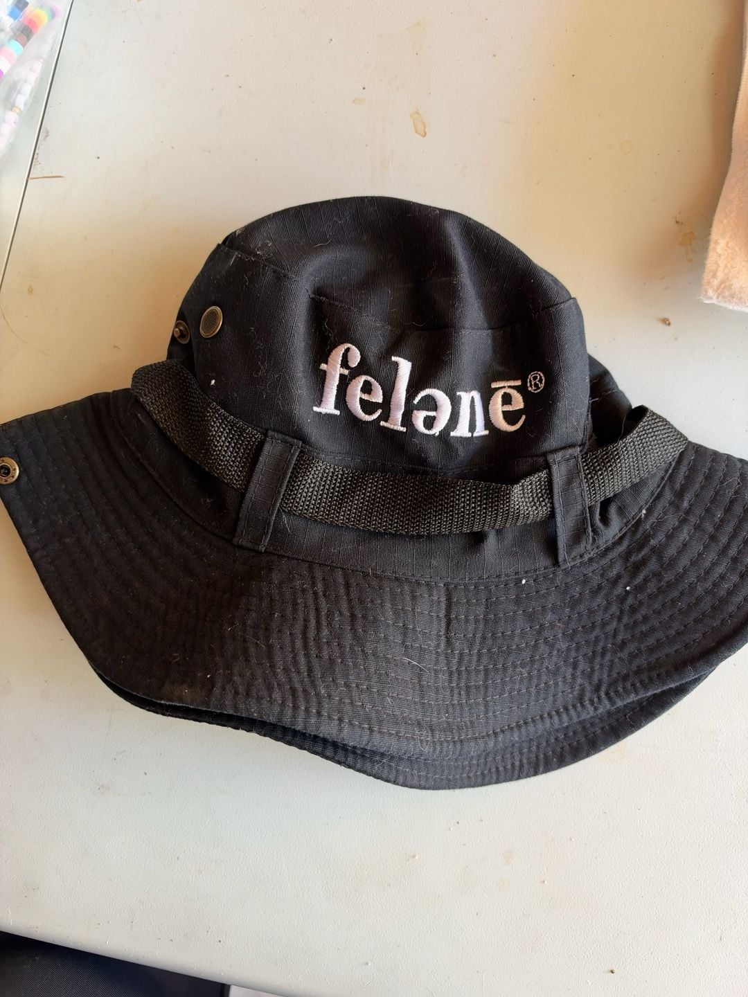Felane Black Boonie Sun Hat Fishing Hiking 2