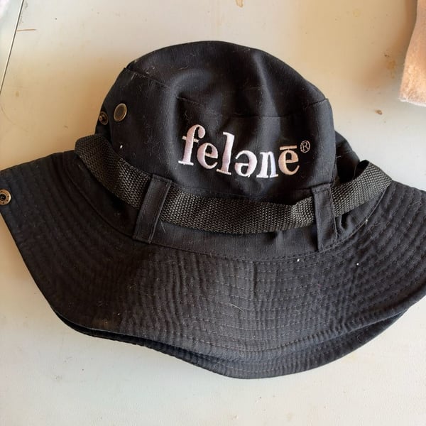 Felane Black Boonie Sun Hat Fishing Hiking