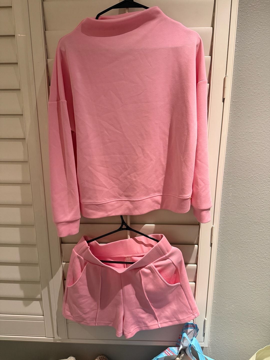 PQ Swim Mock Neck Pullover and Shorts Set XS / S Pink 7