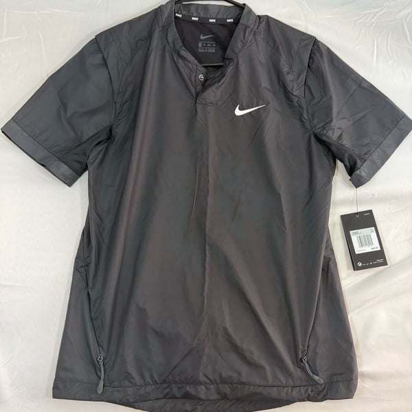 Nike Short Sleeve Softball Wind Jacket Size XS Black