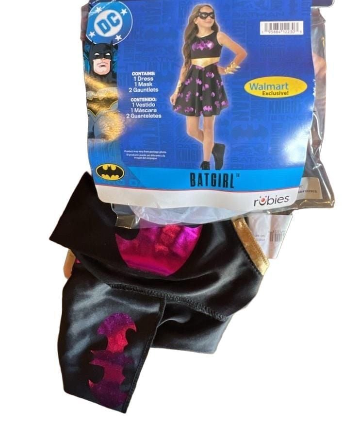 Rubies Batgirl Costume Size M 7/8 4 Piece Set 1