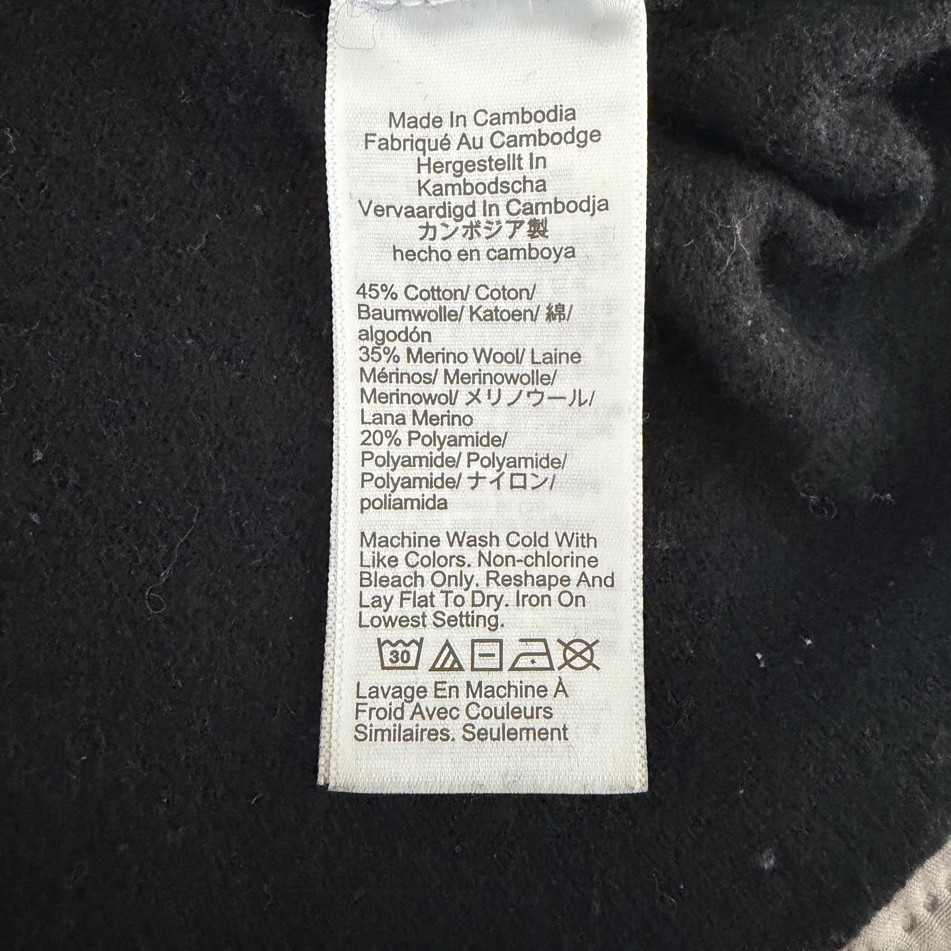J. Crew Teddie Sweater Size M Black Wool Blend Pullover 7