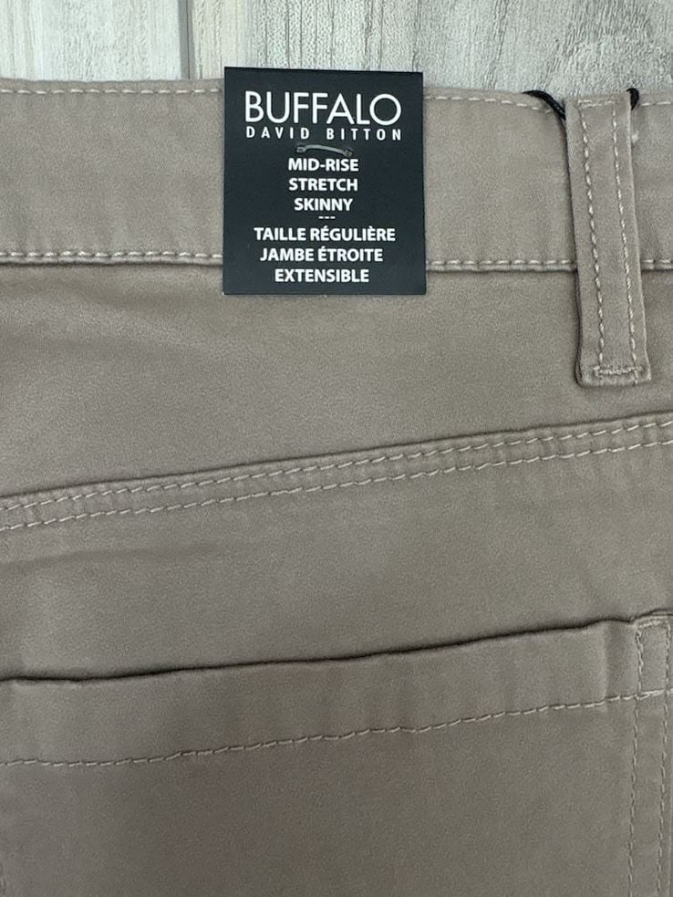 Buffalo David Bitton Hope Stretch Skinny Pants Size 12/32 Khaki NWT 12