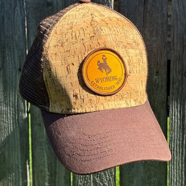 Ouray Sportwear Wyoming Cork Trucker Hat Brown