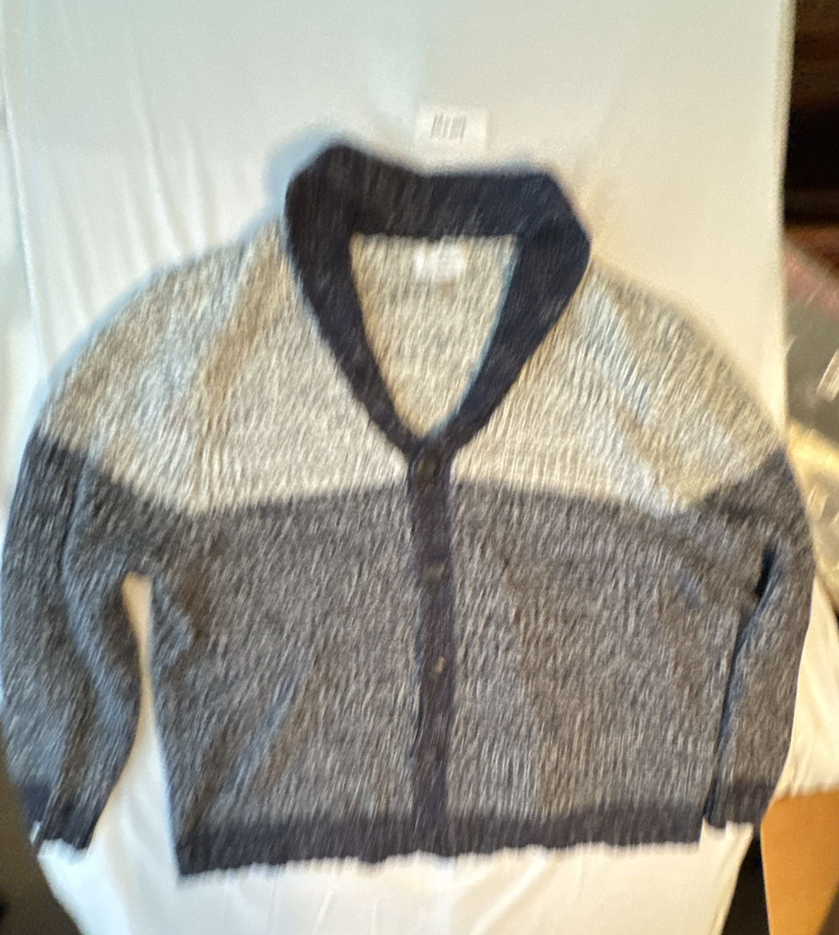 Goodfellow & Co Shawl Collar Cardigan Sweater Size XXL Gray Blue Knit 2