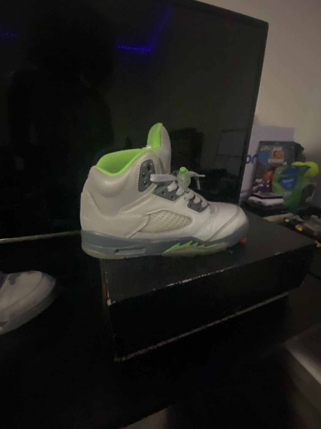 Nike Air Jordan 5 Retro Green Bean Silver Grey 3M 2