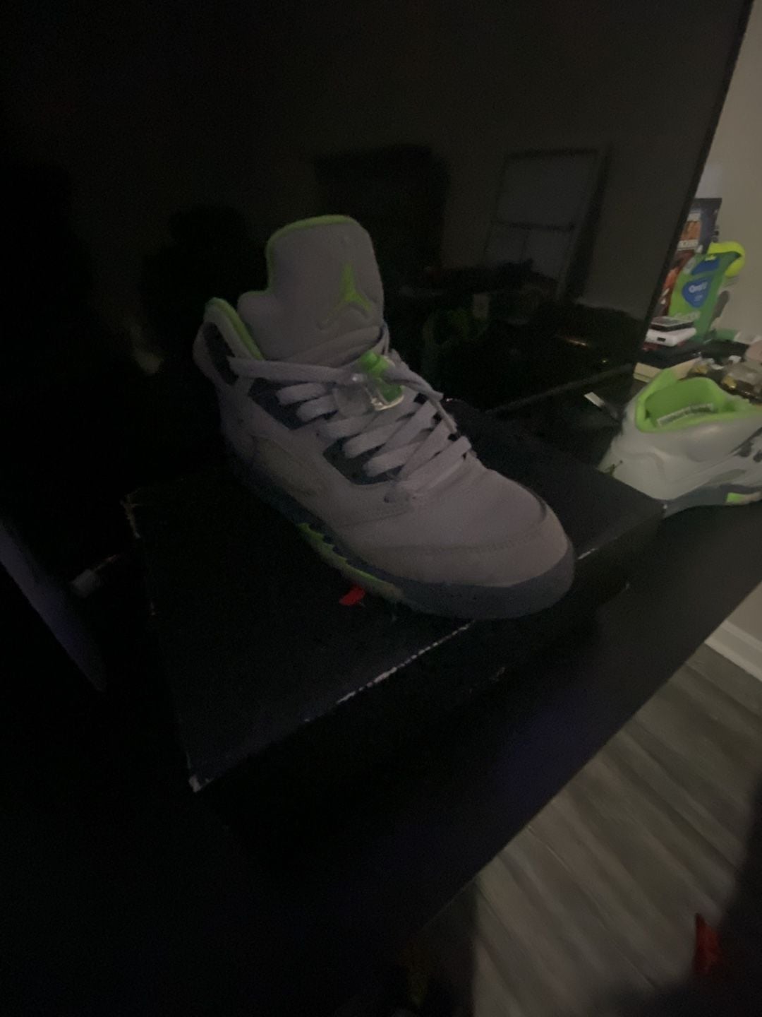 Nike Air Jordan 5 Retro Green Bean Silver Grey 3M 3