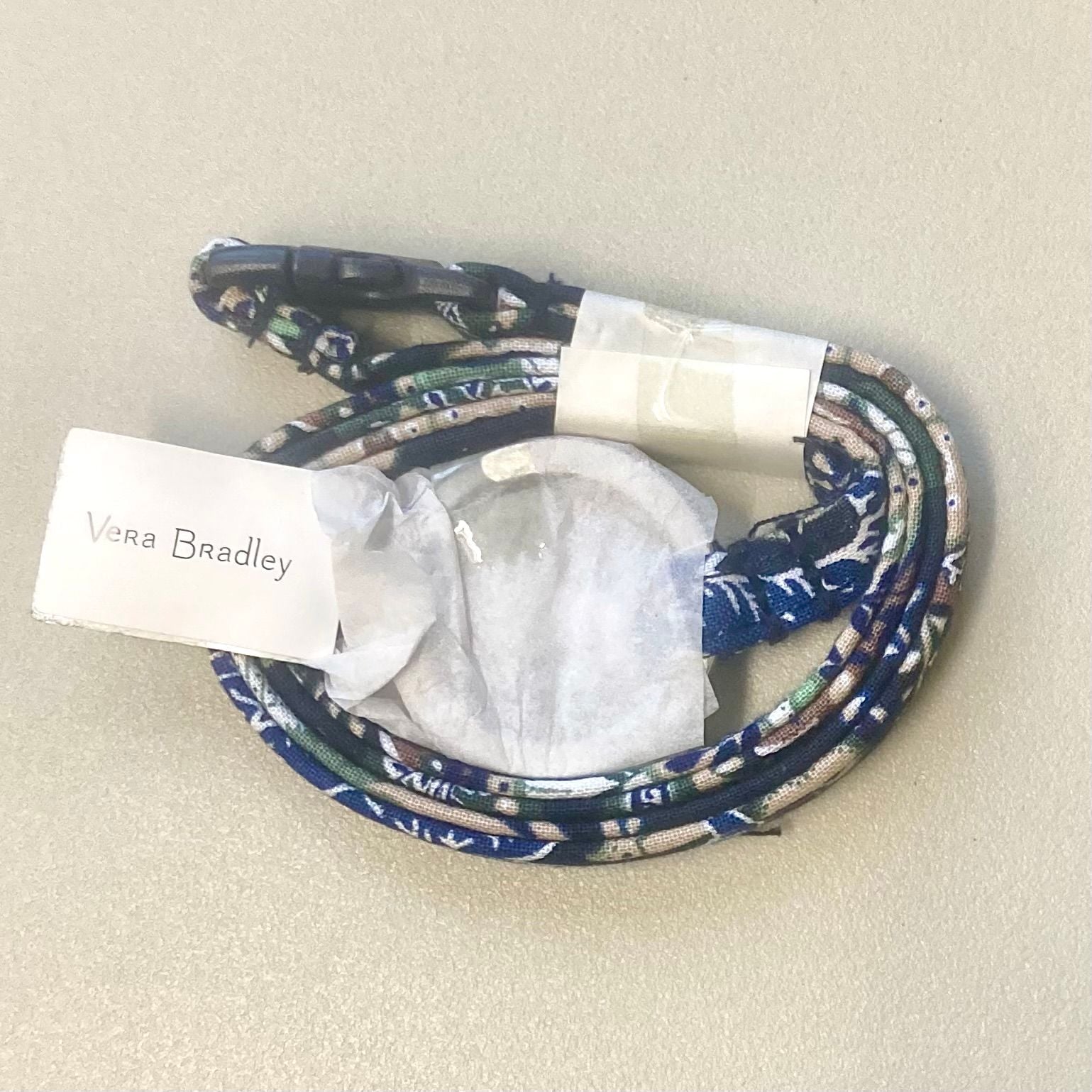 Vera Bradley Java Navy Camo Breakaway Lanyard NWT 1