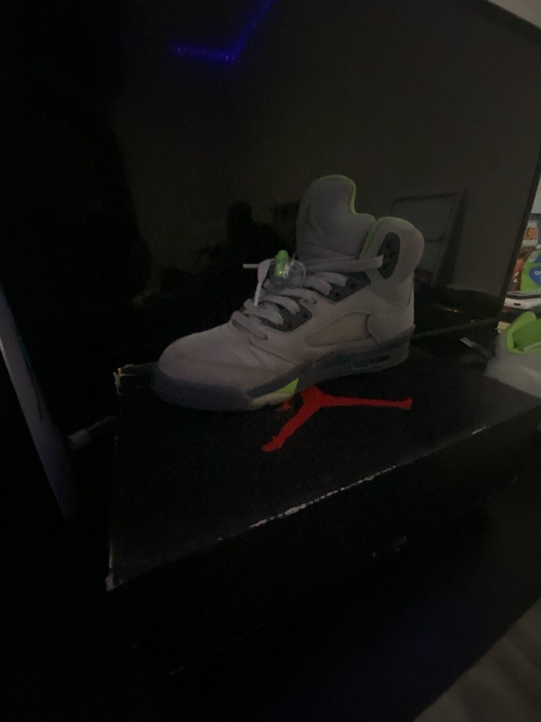 Nike Air Jordan 5 Retro Green Bean Silver Grey 3M 4