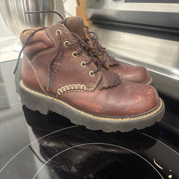Ariat Canyon Size 6.5 Brown Leather Lace-Up Work Boots