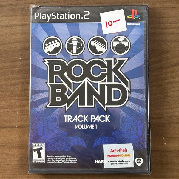Rock Band Track Pack Volume 1 Sony PlayStation 2 PS2 2008 Sealed New