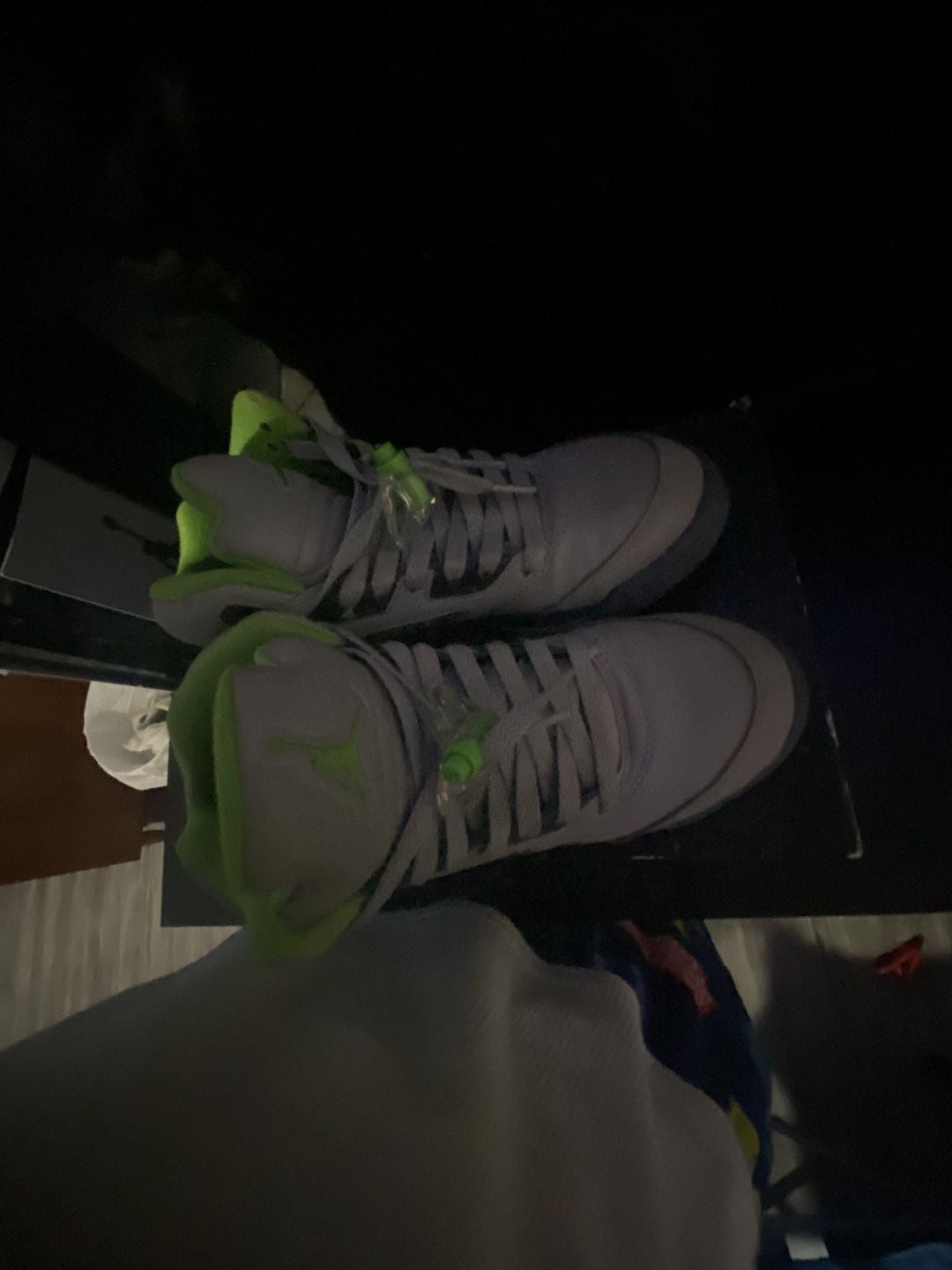 Nike Air Jordan 5 Retro Green Bean Silver Grey 3M 5