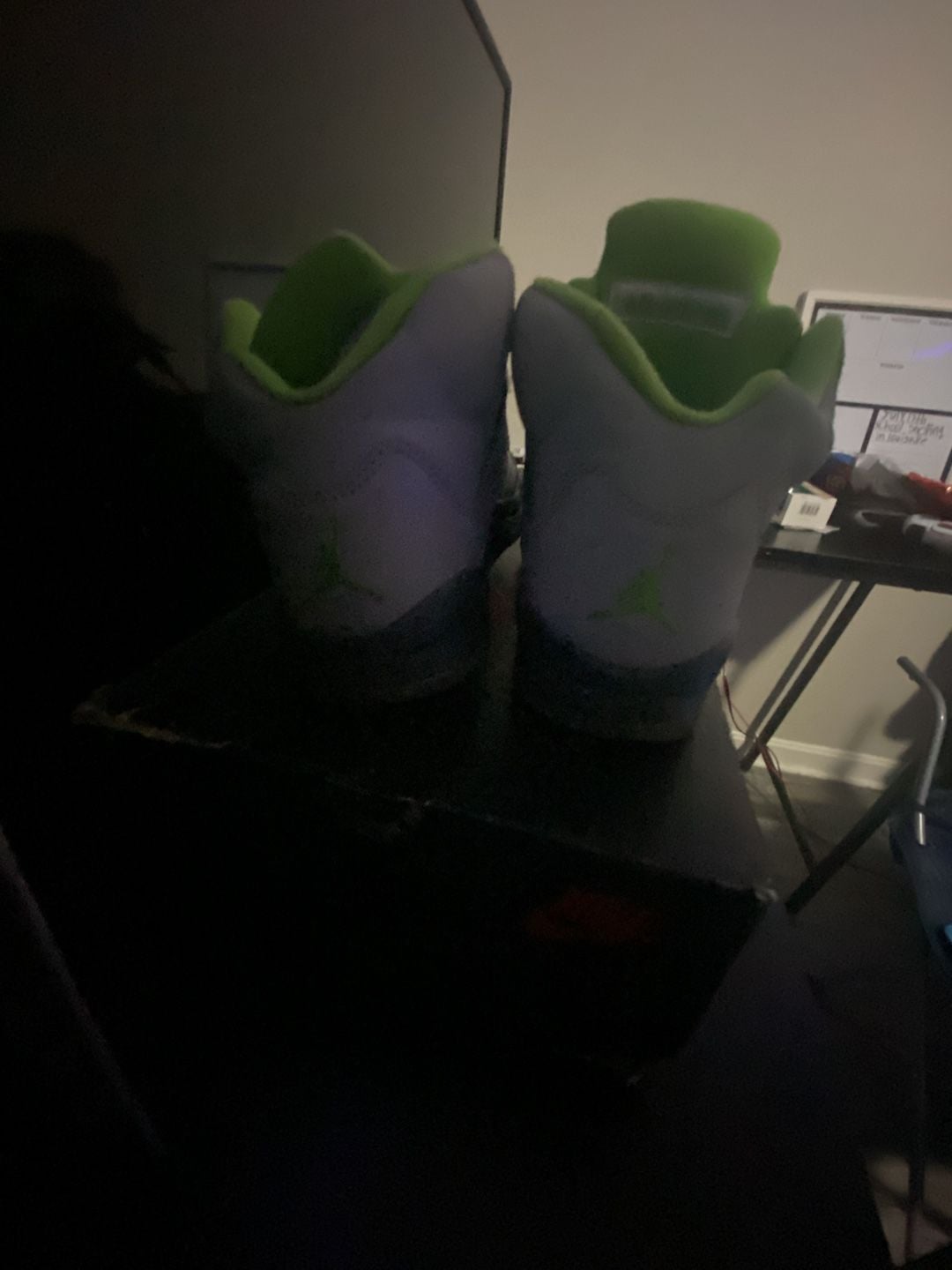 Nike Air Jordan 5 Retro Green Bean Silver Grey 3M 6