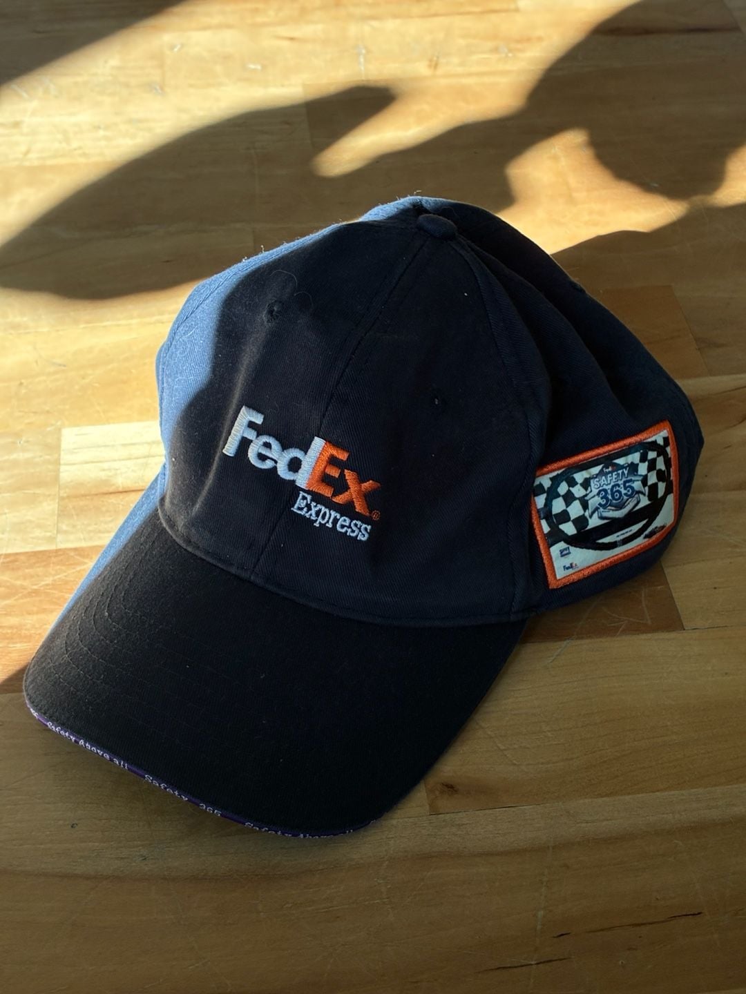 Denny Hamlin #11 FedEx Racing Embroidered Spell Out Legend Strapback Hat Cap 2