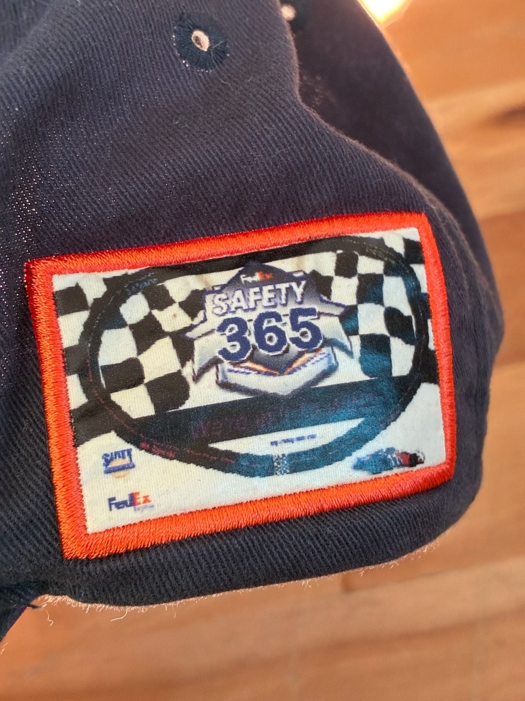 Denny Hamlin #11 FedEx Racing Embroidered Spell Out Legend Strapback Hat Cap 4