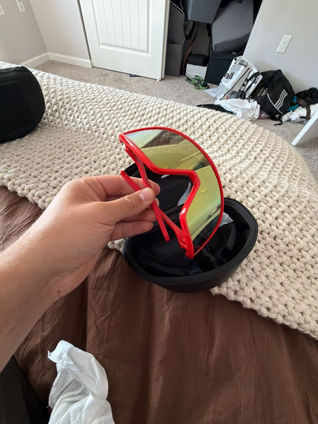 ROKA Matador Race Red Cycling Sunglasses With Case 4