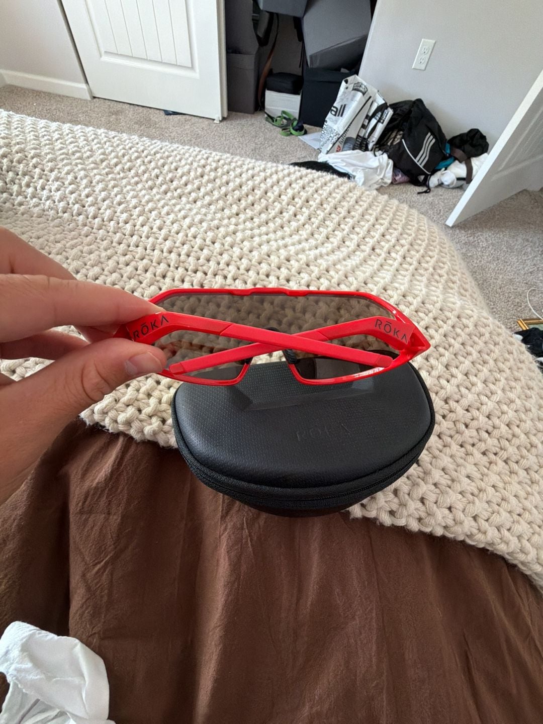 ROKA Matador Race Red Cycling Sunglasses With Case 7