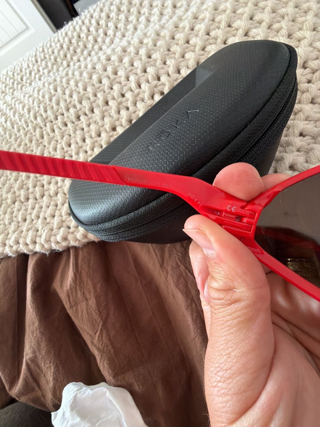 ROKA Matador Race Red Cycling Sunglasses With Case 9