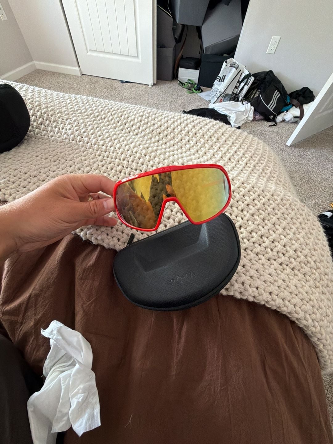 ROKA Matador Race Red Cycling Sunglasses With Case 10